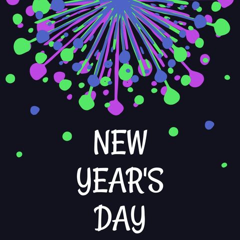 vibrant fireworks new year's celebration decor bright display - Download Free Stock Templates Pikwizard.com