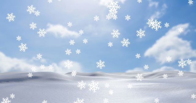 Snowflakes Falling Over Dreamy Winter Landscape - Download Free Stock Images Pikwizard.com