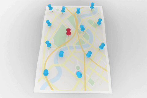 map with destination pins on transparent background for travel plans - Download Free Stock Videos Pikwizard.com
