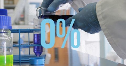 Scientist Measuring Liquid with Percentile Growth Overlay - Download Free Stock Images Pikwizard.com