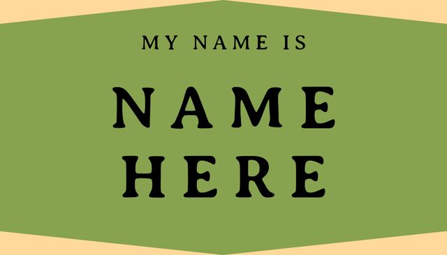 Customizable Name Tag Template for Networking and Branding - Download Free Stock Templates Pikwizard.com