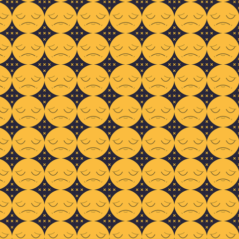sad emoji seamless pattern on transparent background - Download Free Stock Videos Pikwizard.com