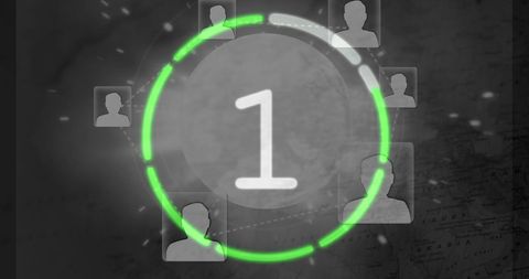 Dynamic Tech Countdown Timer with Network Concept - Download Free Stock Images Pikwizard.com