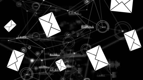 Digital Communication Concept with Envelopes and Data Overlays