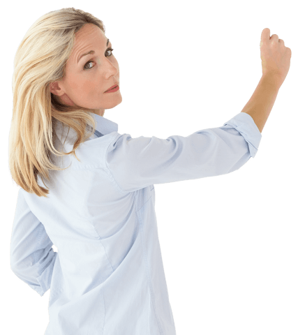 Caucasian Business Woman Gesturing on Transparent Background - Download Free Stock Videos Pikwizard.com