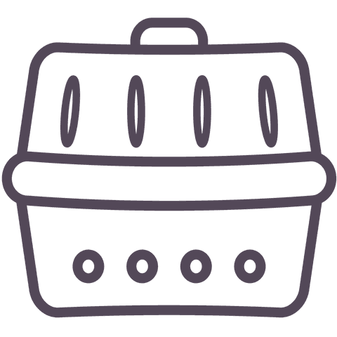 Cat Carrier Line Illustration Transparent - Download Free Stock Videos Pikwizard.com