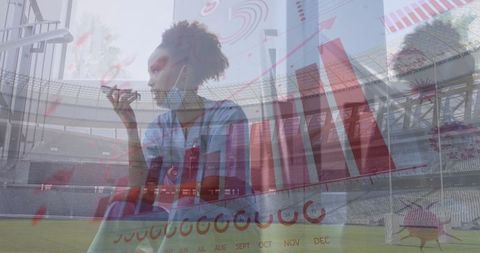 Doctor Analyzing Financial Impact of Pandemic Innovations