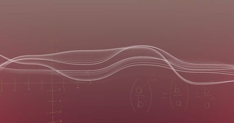 Abstract Digital Wave with Mathematical Equations in Gradient Background - Download Free Stock Images Pikwizard.com