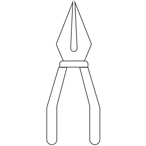 abstract pliers icon on transparent background - Download Free Stock Videos Pikwizard.com