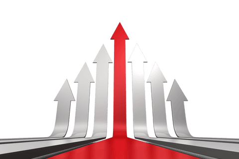 red and white arrows on transparent background with copy space - Download Free Stock Videos Pikwizard.com