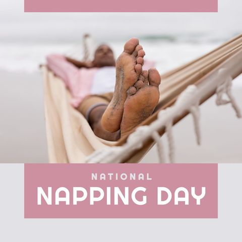 relaxing hammock life on national napping day beach relaxation - Download Free Stock Templates Pikwizard.com