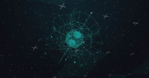 Futuristic Digital Globe in Abstract Dark Space - Download Free Stock Images Pikwizard.com