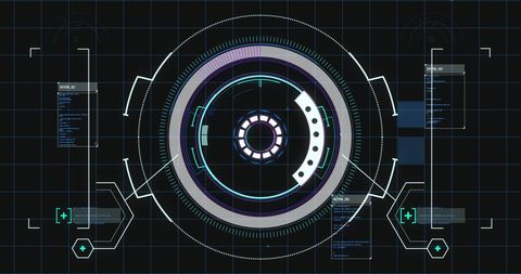 Futuristic Digital Interface with Data Scanning Overlay - Download Free Stock Images Pikwizard.com