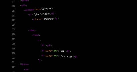 Cybersecurity Code on Black Background - Download Free Stock Images Pikwizard.com