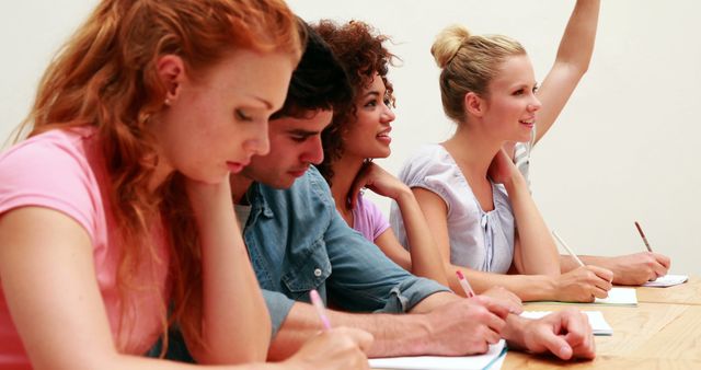 Diverse Group of Students Studying in Classroom - Download Free Stock Images Pikwizard.com