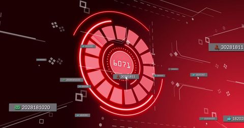 Digital interface featuring rising social media diagnostics