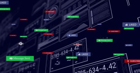 Digital Interface Showing User Engagement Notifications
