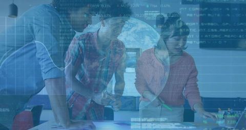 Diverse Team Collaborating on Digital Workspace Strategy