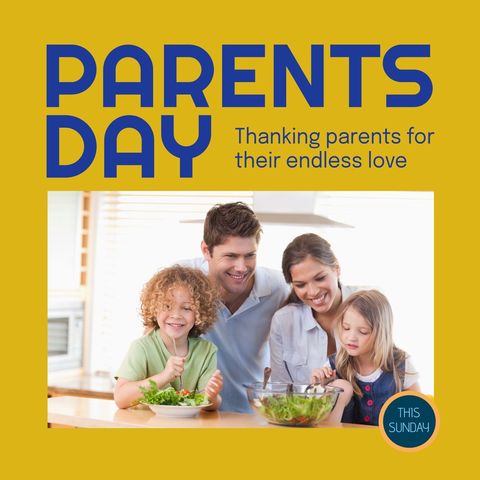 Happy Family Celebrating Parents Day with Joyful Togetherness - Download Free Stock Templates Pikwizard.com