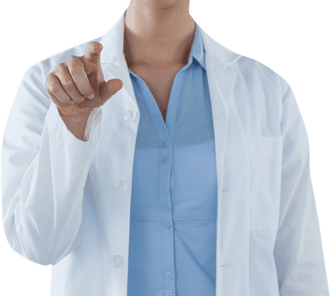 Transparent Midsection of Female Doctor Interacting with Digital Screen - Download Free Stock Videos Pikwizard.com