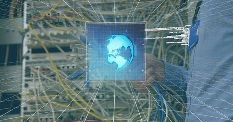 Digital Data Processing in a Network Server Environment - Download Free Stock Images Pikwizard.com