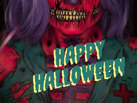Spooky skull makeover for halloween celebrations