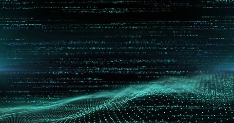Abstract Digital Blue Particle Waves and Lines Background - Download Free Stock Images Pikwizard.com