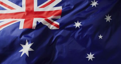 Waving Australian National Flag with Southern Cross - Download Free Stock Images Pikwizard.com