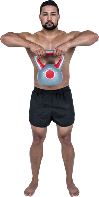 Muscular Man Lifting Heavy Kettlebell on Transparent Background - Download Free Stock Videos Pikwizard.com