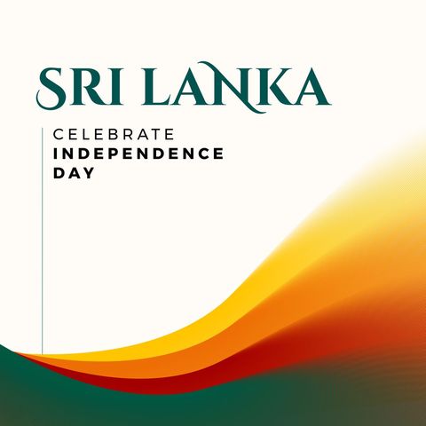Sri Lanka Independence Day Celebration Design with Vibrant Colors - Download Free Stock Templates Pikwizard.com