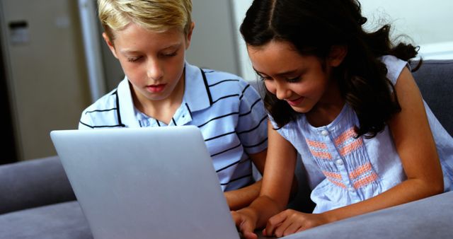 Children Using Laptop for Online Learning and Education - Download Free Stock Images Pikwizard.com