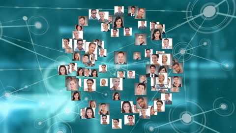 Diverse People Interface Network Connections Concept