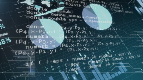 Abstract Visualization of Financial Data with Global Statistics Theme