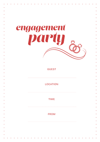 Transparent Engagement Party Invitation Template Wedding Theme - Download Free Stock Videos Pikwizard.com