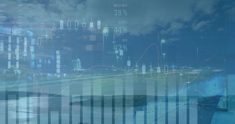 data financial processing over modern cityscape - Download Free Stock Images Pikwizard.com