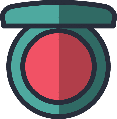 Transparent Vector Makeup Icon in Green and Red - Download Free Stock Videos Pikwizard.com