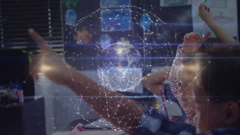 Children Engaged in Learning with Futuristic Global Network