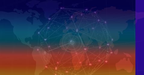 Global Network Connections on World Map Background - Download Free Stock Images Pikwizard.com