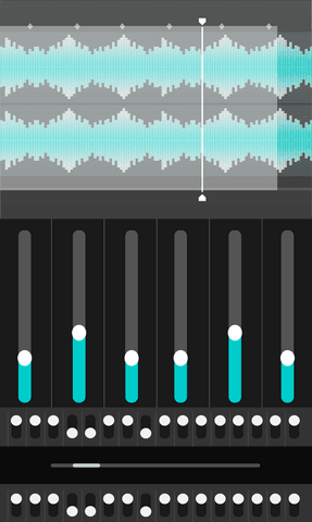 digital audio interface with transparent background and sliders - Download Free Stock Videos Pikwizard.com
