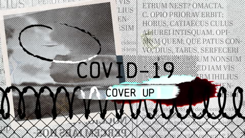 COVID-19 Cover-Up Graphic with Glitch Effect