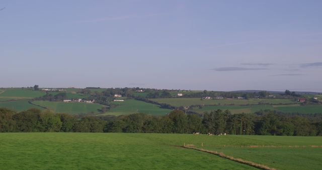 Idyllic Countryside Landscape with Rolling Green Fields - Download Free Stock Images Pikwizard.com