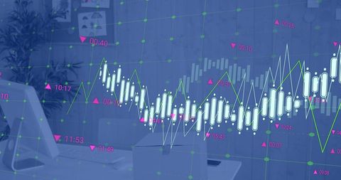 Digital Data Analysis Displayed Over Modern Workspace - Download Free Stock Images Pikwizard.com