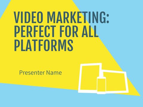 bright promotional slide for video marketing strategies - Download Free Stock Templates Pikwizard.com
