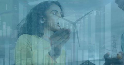 Diverse Professionals Engaged in Sustainable Energy Finance