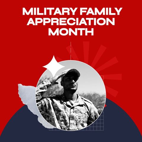 This powerful image of a Latino soldier saluting signifies respect and honor for military families. Perfect for campaigns during Military Family Appreciation Month, this image exemplifies themes of patriotism, sacrifice, and dedication. Ideal for use in educational materials, outreach programs, and social media posts conveying gratitude towards military personnel and their families.