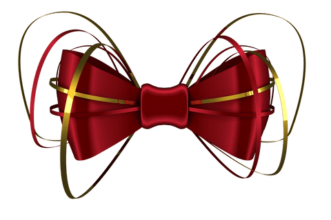 elegant red and gold bow on transparent background - Download Free Stock Videos Pikwizard.com