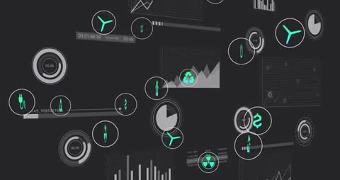 Eco-Friendly Digital Dashboard with Tech Data Visualizations