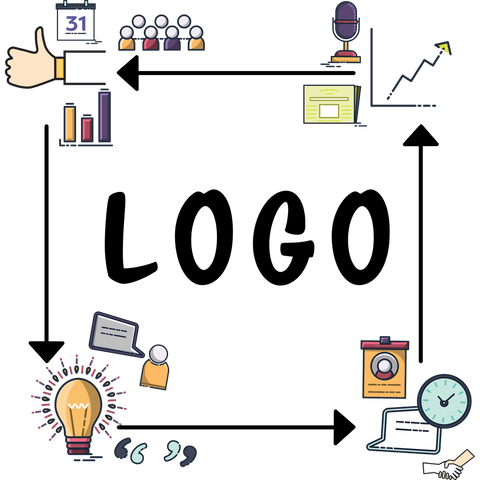 Illustration of Business and Communication Symbols on Transparent Background - Download Free Stock Videos Pikwizard.com