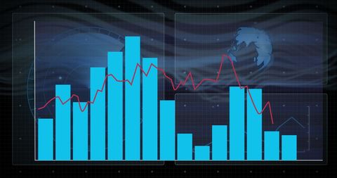 Global Data Processing with Abstract Graph and Network - Download Free Stock Images Pikwizard.com