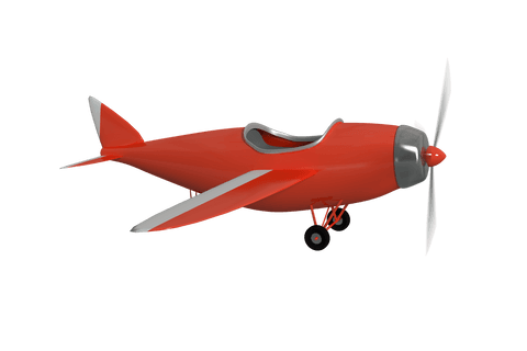 red toy plane digital illustration on transparent background - Download Free Stock Videos Pikwizard.com